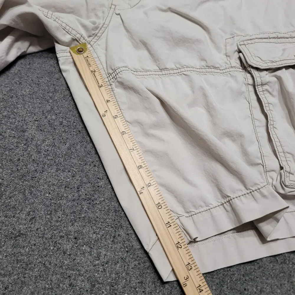 Vintage Y2K Polo Jeans Co Shorts Mens 40 Tan Ralph Lauren Cargo Baggy Streetwear